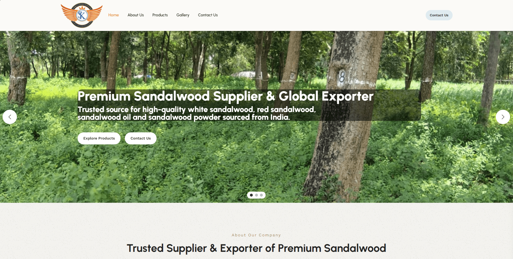 Sandalwood Export Platform